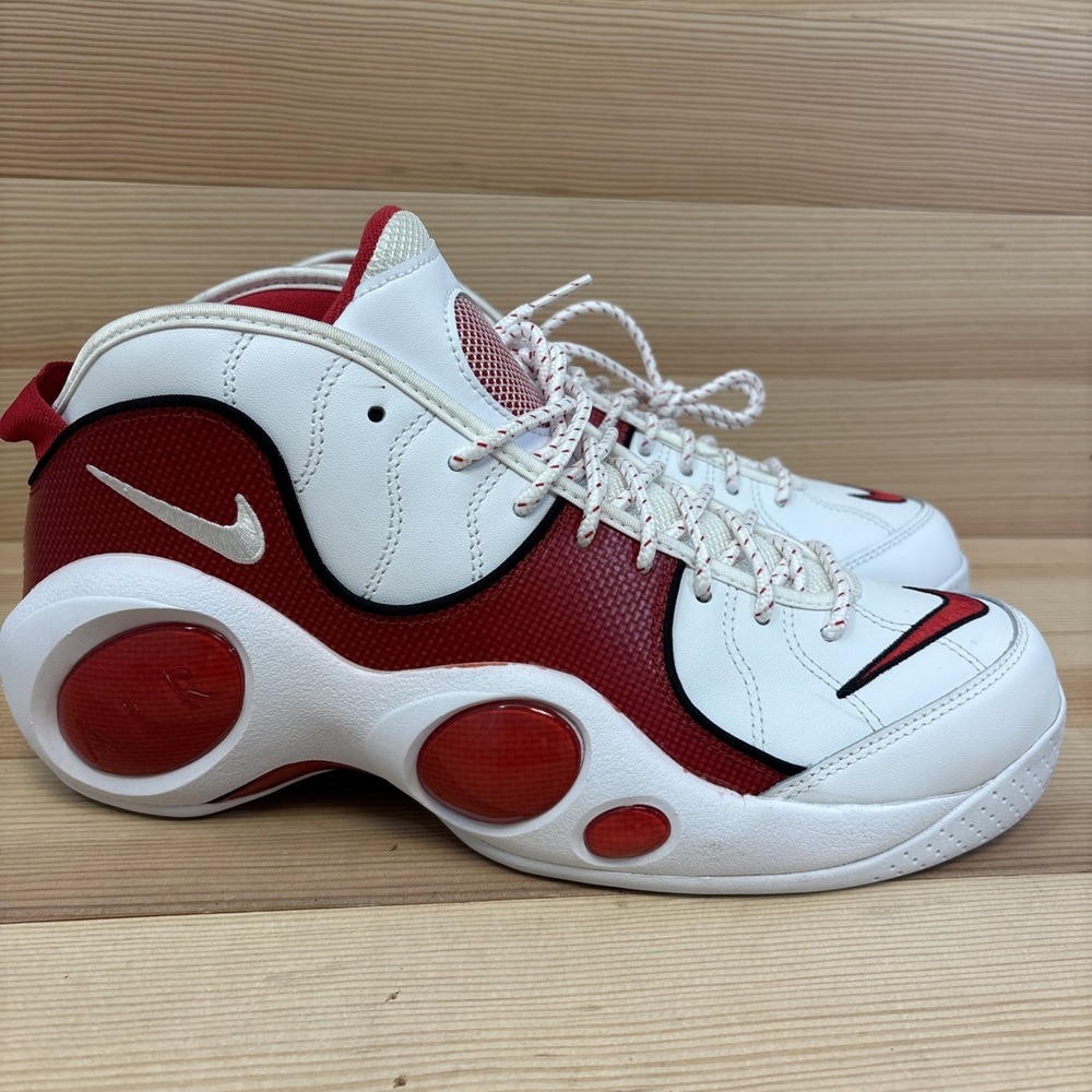 Nike Air Zoom Flight 95 Men's Sneakers White/True Red/Black DX1165-100 Sz 11